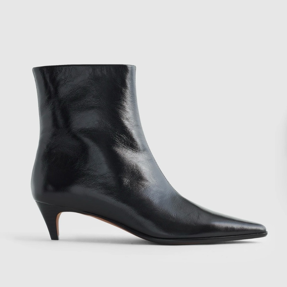 NWT! MADEWELL Women’s The Emilie Ankle Boot, True Black Leather, Size 9 - Picture 16 of 16
